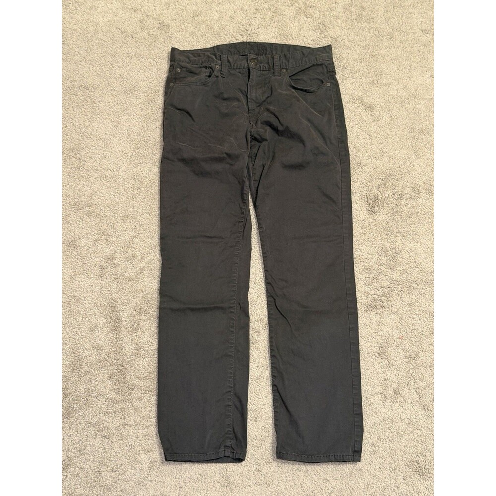 American Eagle Men’s Slim Straight Black Dark Wash Denim Jeans Mid Rise 5-Pocket